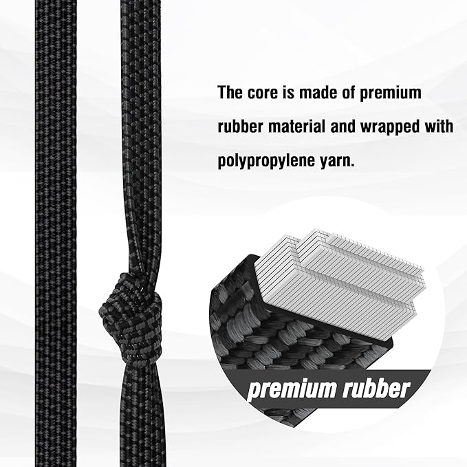 Bungee Cords with Hooks Heavy Duty, Flat Adjustable Bungee Cords with Hooks 40 - Image 5