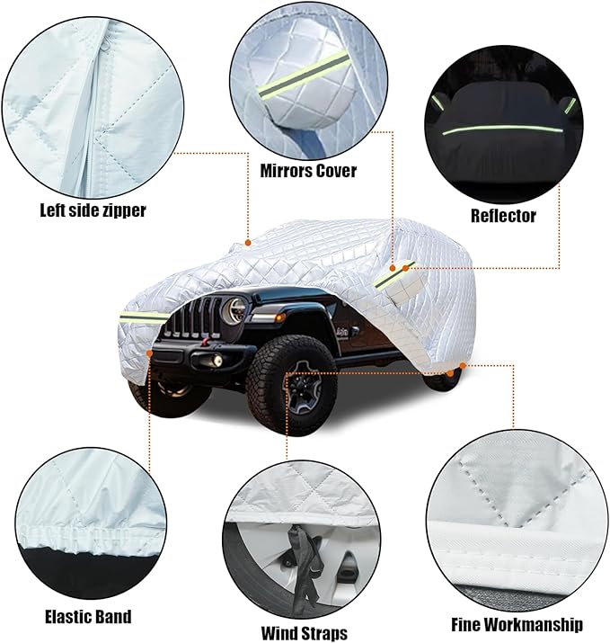 7 Layers Waterproof Heavy Duty Car Covers - Image 5