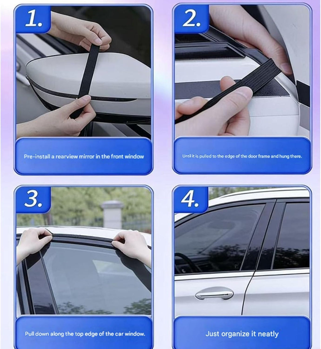 4Pcs Automotive Side Window Screens Mosquito Net for GMC Terrain 2018 2019 2020 2021 2022 2023 2024, Rear Front Door Sunshades Breathable Camping Travel Blocker,SUV