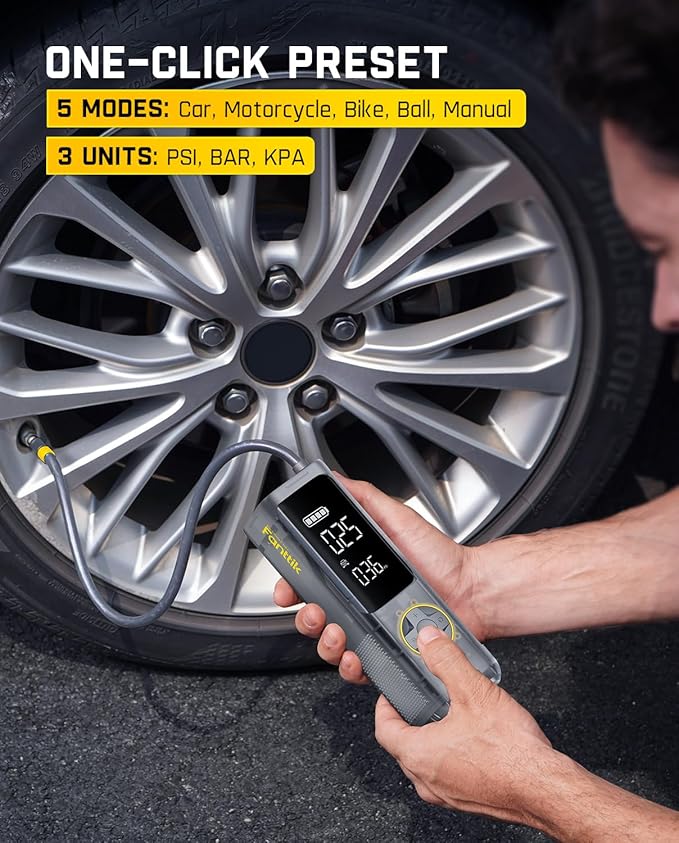 Fanttik X8 APEX Tire Inflator Portable Air Compressor, 1 Min Fast Inflation - Image 6