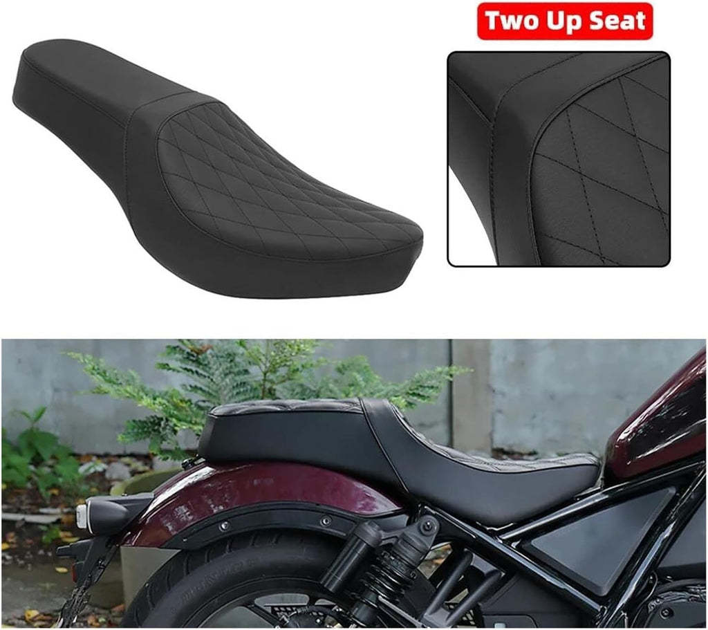 Rider Seat Cushion for Rebel for CMX 500 for CMX500 2017-2025 Motorcycle Two-Up Front Rear Driver Seat Passenger Cushions Seat Covers
