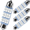 578 Led Bulb 42mm 41mm 211-2 212-2 Red Dome Map Interior Light 4Pcs | Canbus Error Free 12v Replacement for Interior Car Door Step Trunk Footwell Festoon Lamp 569 6411 6418 6451 5050 6-smd