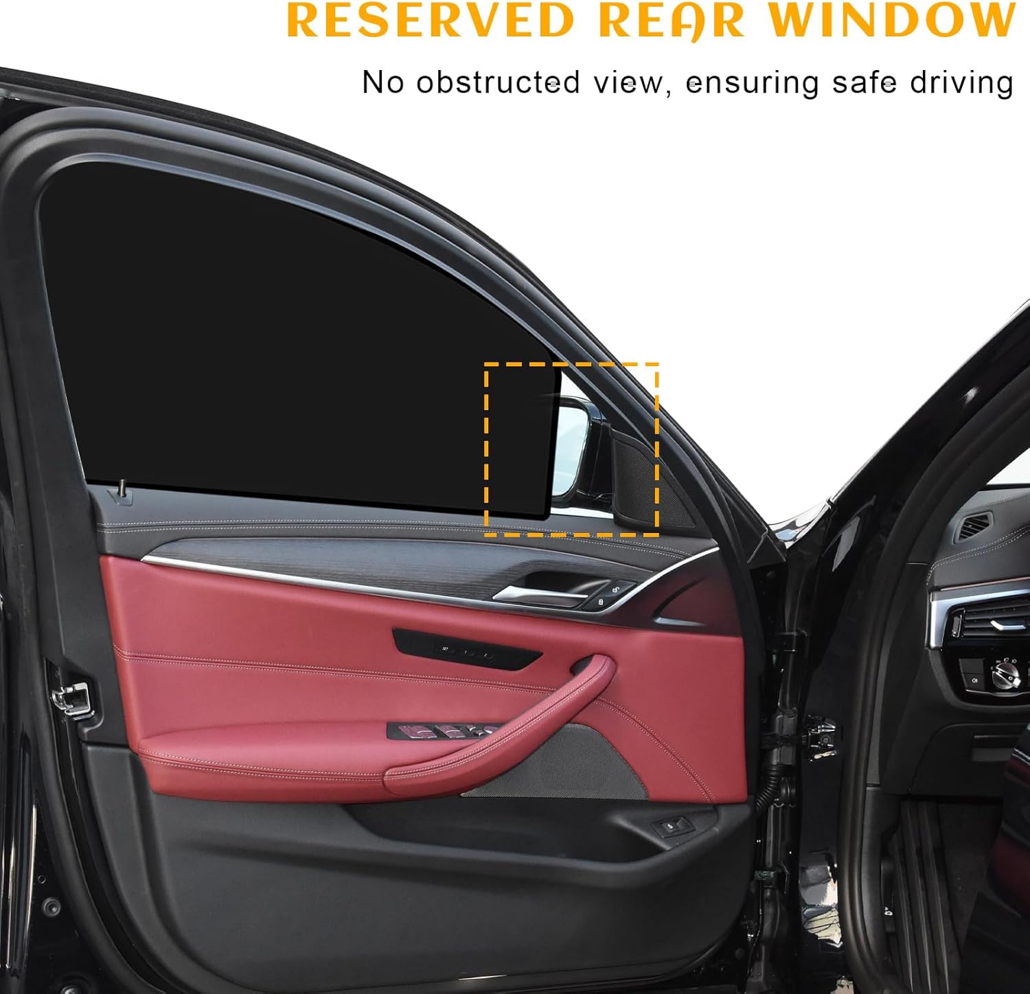 4 PCS Magnetic Car Window Shades, Full Blackout Auto Privacy Shade for Strong-Light Blocking & UV Protection, Vehicle Side Window Cover for Camping Napping Breastfeeding (Black)