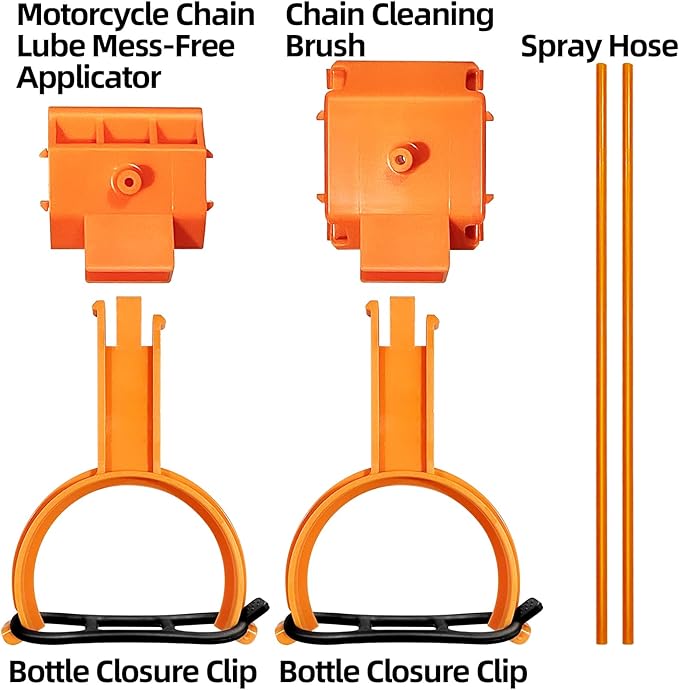 Motorcycle Chain Cleaning Kit, Bike Chain Oiler, Chain Lube Tool Kit - Image 2