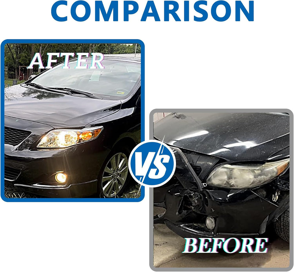 Perfit Liner Front Bumper Lower Grille Grill Compatible With 2009 2010 TOYOTA Corolla Direct Replacement Parts Primed Black TO1036111 5311202120