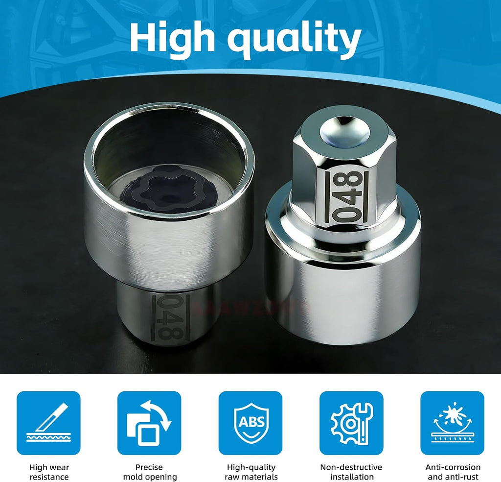 #048 Compatible with BMW 1 3 5 7 8 X2 X3 X5 X6 Wheel Lock Key Tire Lug Key | 048 Wheel Locking Nut Key Replacement