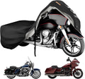 EVRBUL Motorcycle Cover Compatible with Harley Davidson Touring Models Road Glide Road King Electric Glide Heritage Classic Heavy Duty 420D Waterproof Outdoor Motor Sun Cover Protection