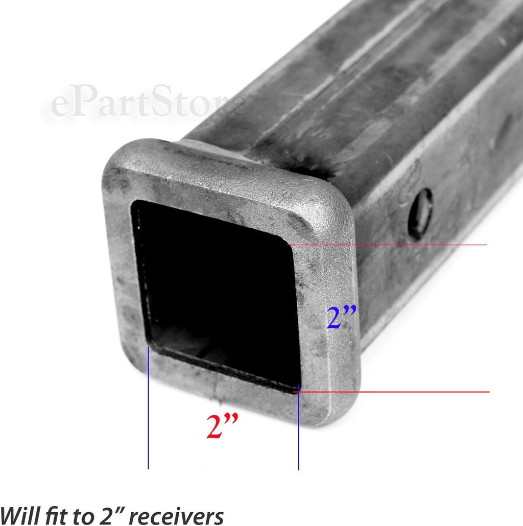 Trailer Hitch Cover Plug Insert (Fits 2" Receivers, Carbon Fiber)