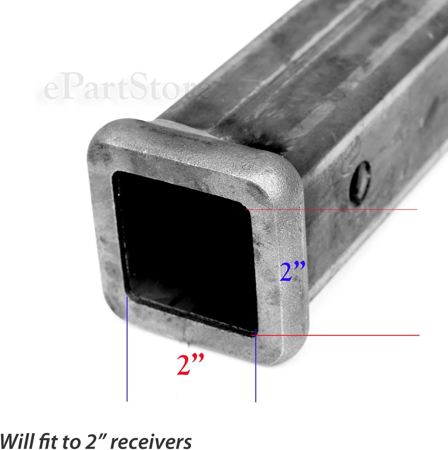 Trailer Hitch Cover Plug Insert (Fits 2" Receivers, Carbon Fiber)