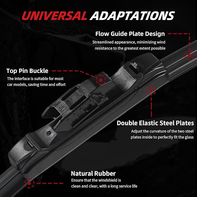 OTUAYAUTO Premium Windshield Wiper Blades - Image 3