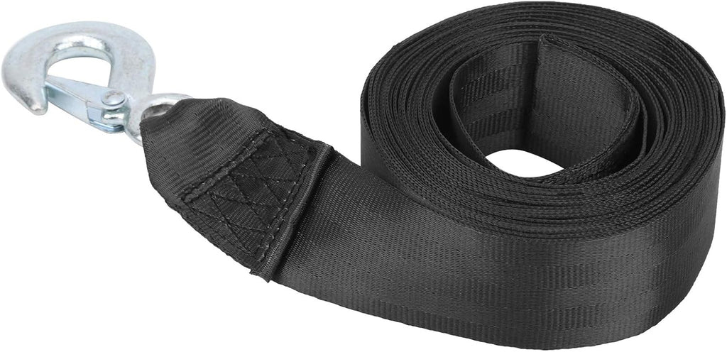 01 Boat Winch Strap, Professional Polyester Boat Winch Strap with Hook, Trailer Wave Runner for Boats Towing Heavy Duty Equipment