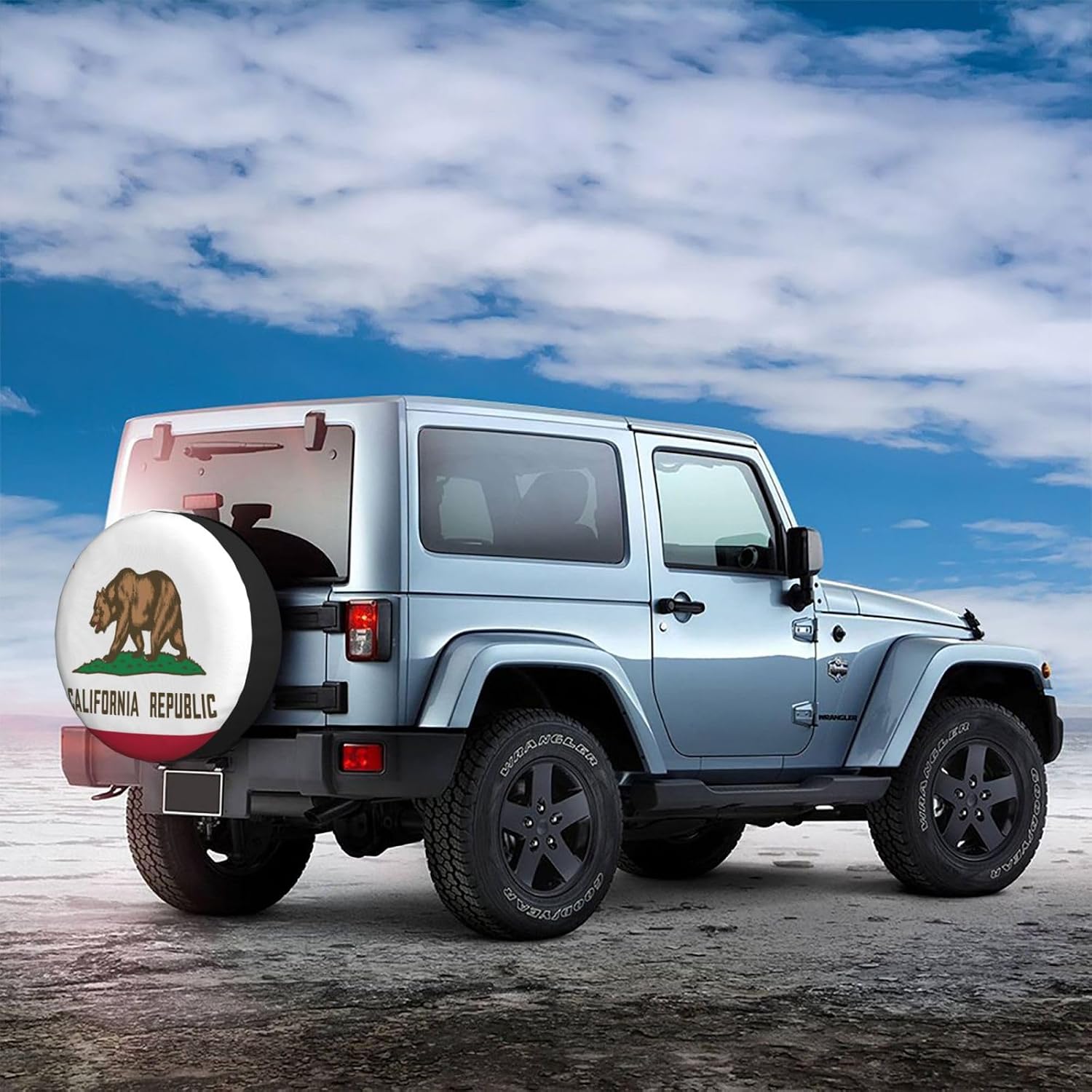 Flag of California Spare Tire Cover Trailer Tire Covers for Truck SUV Camper Vehicle Wheel Cover Waterproof Sun Dust Protection