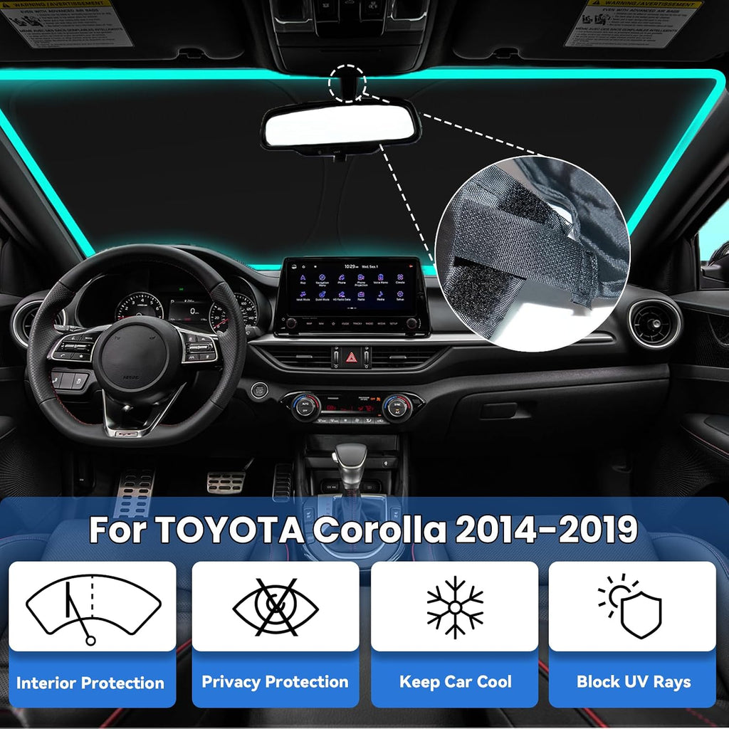 Windshield Sun Shade for Toyota Corolla 2014-2019