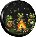 Campfire Frogs Universal Spare Tire Cover,15 inch,Waterproof Polyester Wheel Protector Funny Tire Covers for Rv Suvs Trucks Travel Trailers Outdoor,Fade Resistant,Easy Install