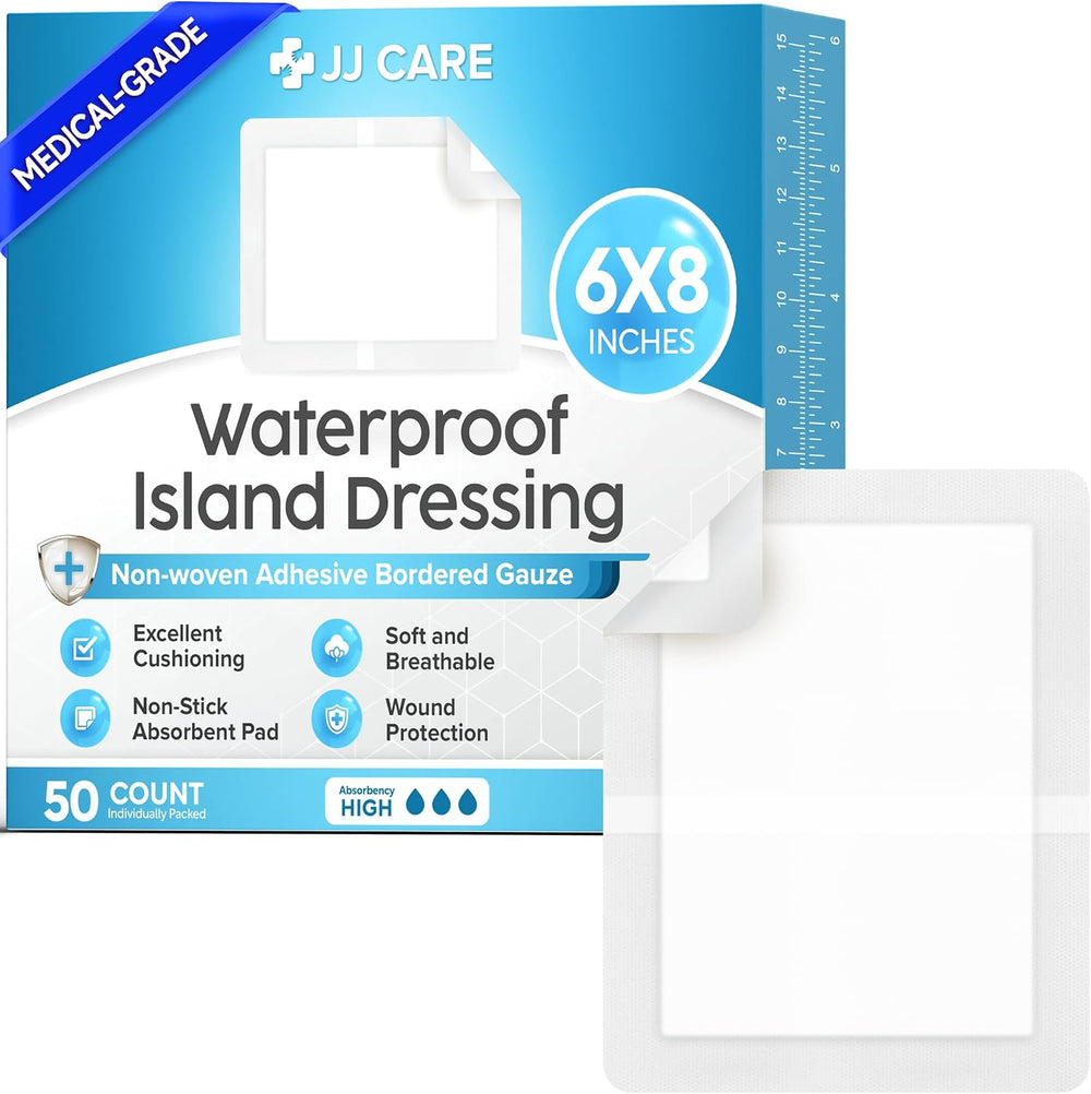 Island Dressing 6x8, 50-Pack, Wound Care & Dressings, Waterproof, FSA&amp...