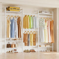 higeego w3 wall mounted clothes rack, industrial pipe, main product view