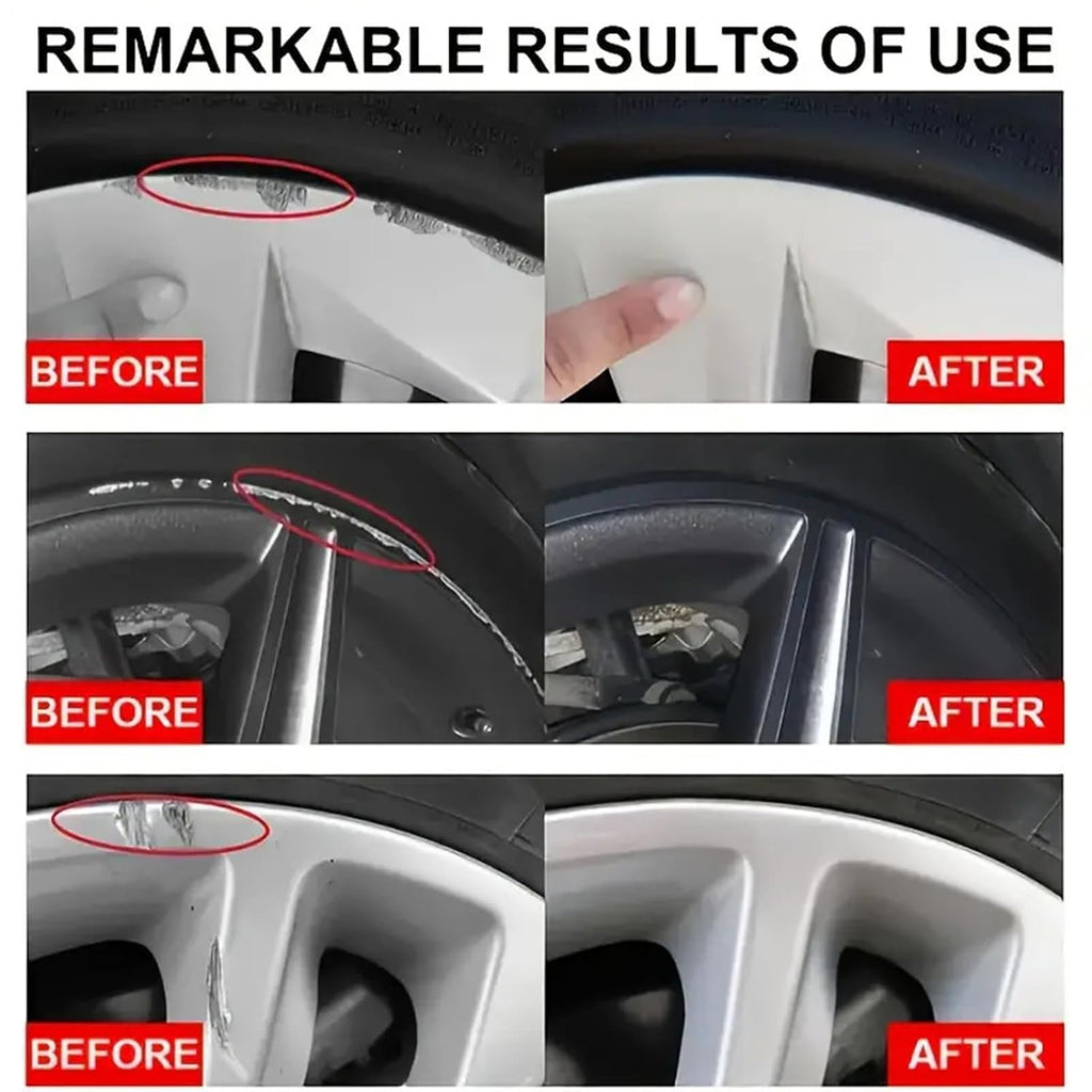 Wheel Rim Repair Kit - Scratch Wax and Metal Polishing Set for Chrome Surfaces | Ideal for Aluminum, Motorcycle, Boat, Truck, Car Door, Bumper, and Automotive Detailing Projects