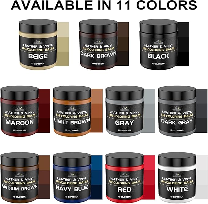 Leather Recoloring Balm, 10oz Leather Color Restorer Leather Repair Kit - Image 7