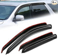 Auto Dynasty 4Pcs Carbon Fiber Pattern Window Visors Compatible by AutoDynasty