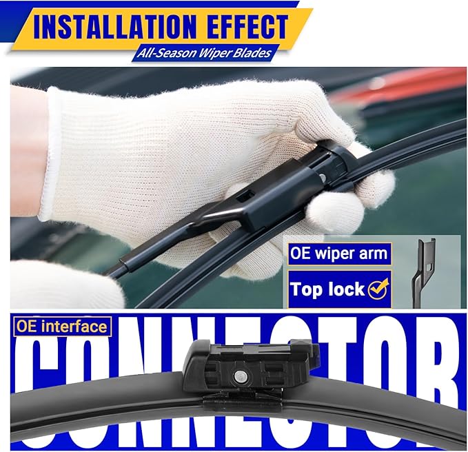 3 wipers Replacement for 2016-2022 Volvo XC90, Windshield Wiper Blades Original - Image 3