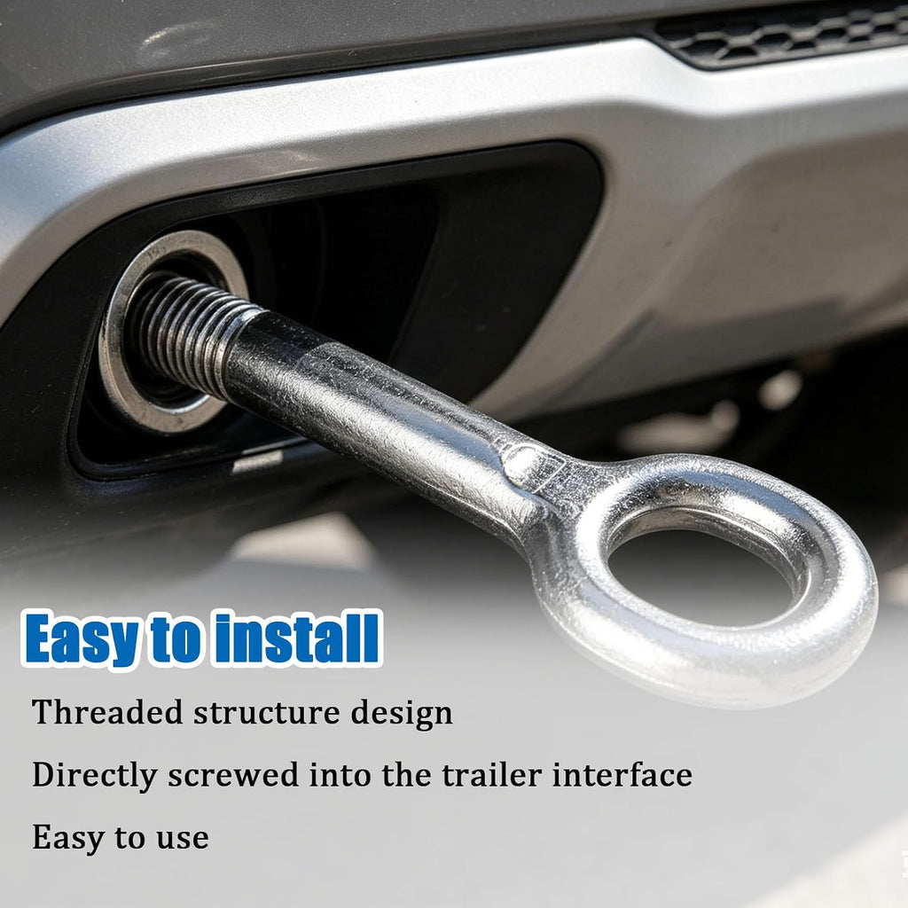 Front Rear Tow Hook Fit for Dodge Ram ProMaster 1500 2500 3500 2014-2024 | High-strength steel construction, Replaces 6510637AA, Heavy-duty hook for van emergency towing and roadside rescue