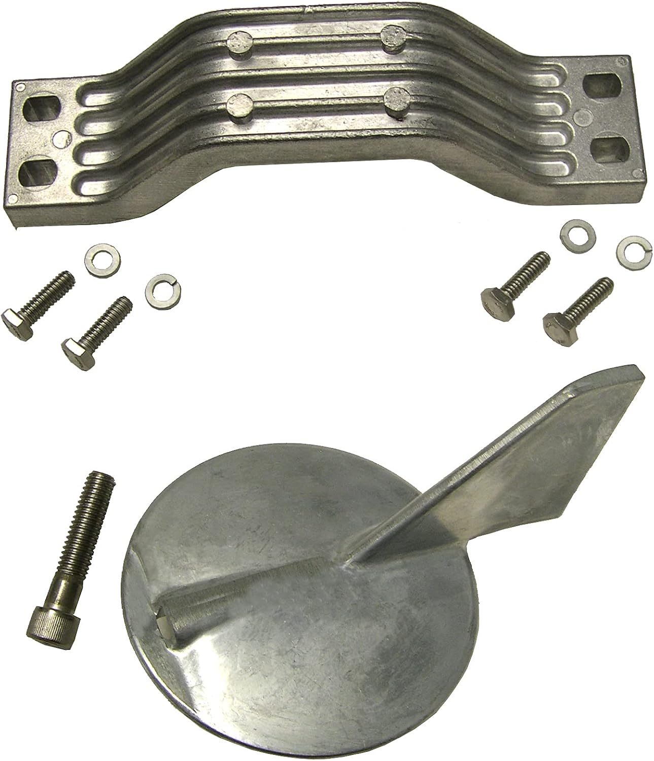 Aluminum Anode Kit For Yamaha 150 - 200 Hp Includes Hardware Replaces 6G5-45251-01A, 6J9-45371-01A, Martyr CMY150KITA, Tecnoseal 21101AL, Seachoice 95251, Quicksilver 8m6007986