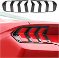 CheroCar Smoked Black Tail Light Cover Guard Trim Replacement TailLight Cover ABS Exterior Accessories for Ford Mustang 2024 2025 2026