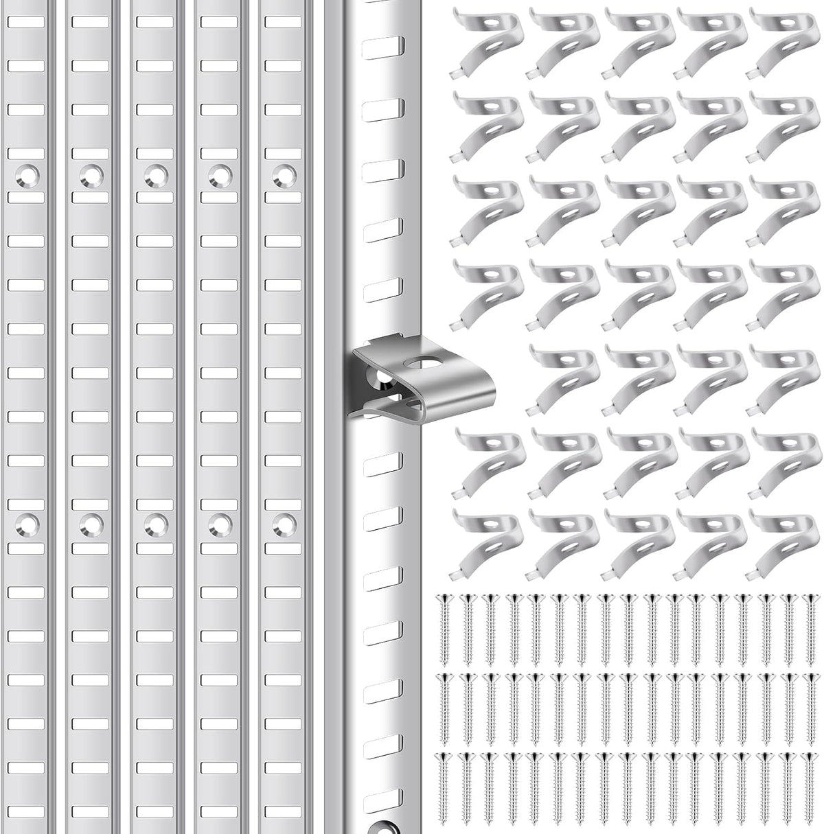 36 inch metal shelf pilaster and 36 pcs, main product view