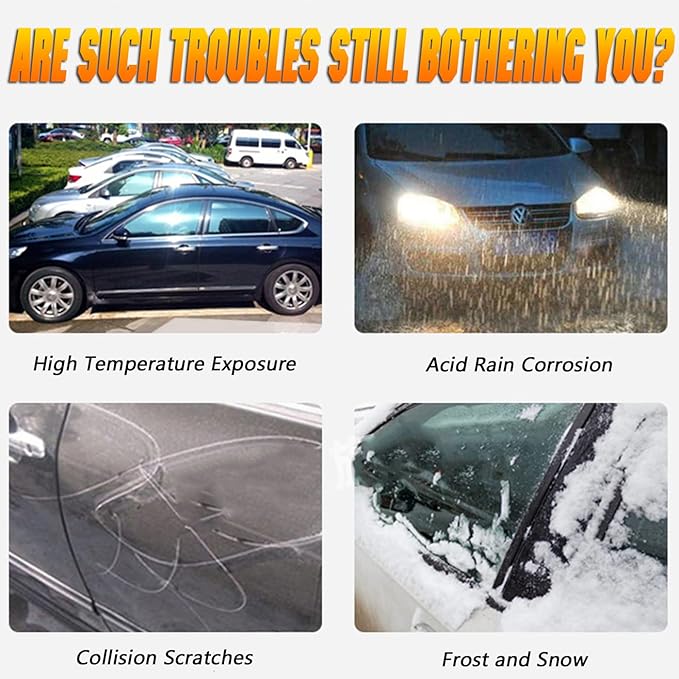 Breathable New Material, Waterproof Car Cover, Locks and Zipper Doors, - Image 4