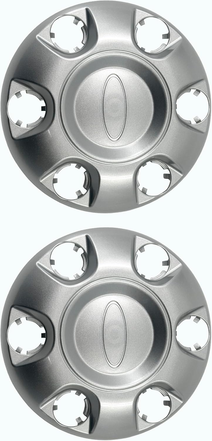 2Pcs Silver Hubcaps Fit for 2019-2026 Ford Transit 150 250 350 350HD 16" Wheel Center Cap Cover SRW & DRW Front Wheels Only (Not Rear Dual Wheels) Replaces KK4Z-1130-C KK4Z-1130-F (Silver)