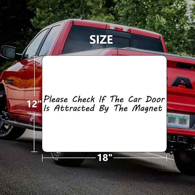 4 Pack Blank Car Door Magnet Sticker, Rounded Corners Magnetic Vehicle Sign - Image 2