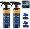 2Pcs Advanced Quick Effect Coating Agent,Car Coating Spray, 2025 New Car Paint Protection，Car Scratch Wax Polish Spray Waterless Wash，Multi-Purpose Oil Film Emulsion Glass Cleaner