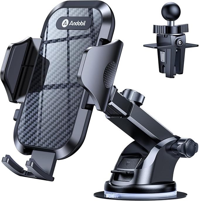 andobil Car Phone Holder, 2025 Military-Grade 85lbs Strongest Suction Phone by Andobil