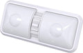 1 Pack RV LED Ceiling Double Dome Light Fixture with ON/Off Switch Interior Lighting for Car/RV/Trailer/Camper/Boat DC 12V 48X2835SMD (Frosted Lens Natural White 4000-4500K, 1-Pack)