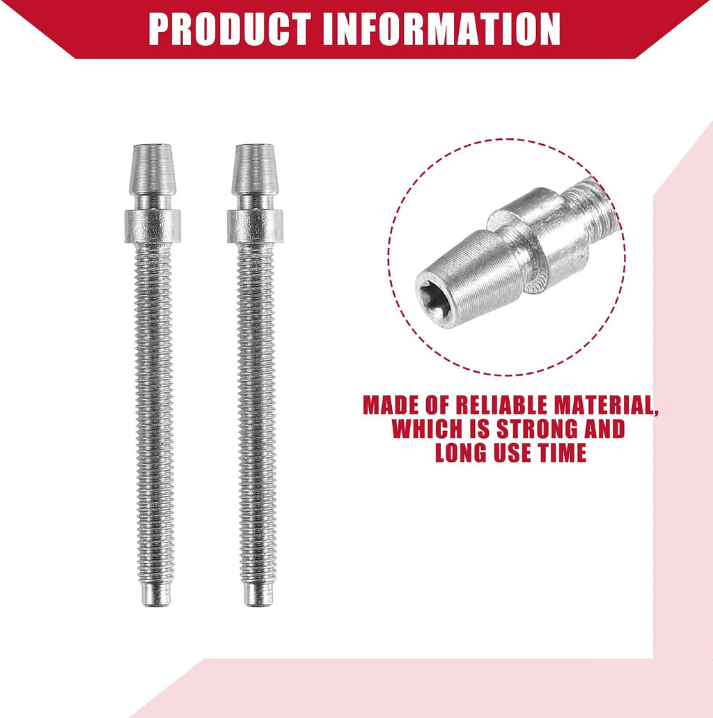 No.55078114AA Headlight Horizontal Adjustment Screws for Jeep Wrangler JK 2007-2018 / Inner/Durable / 2 Pcs/Silver Tone (Pack of 2)