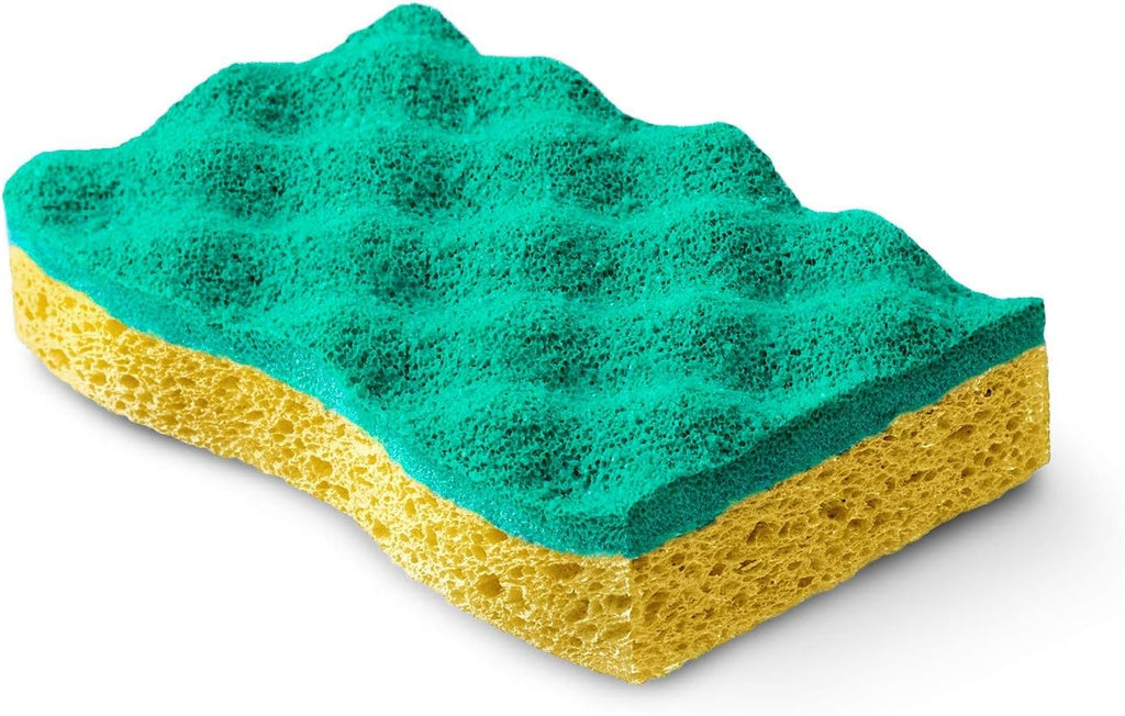 Vileda Glitzi Always Clean 2 Sponges, Yellow/Green