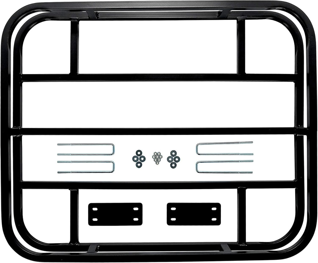 Eaz-Lift RV Bumper Mounted Cargo Carrier, Steel Hitch Rack for Coolers, Camping Equipment, & Gear, Fits 4" & 4.5" Bumpers, Black