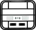 Eaz-Lift RV Bumper Mounted Cargo Carrier, Steel Hitch Rack for Coolers, Camping Equipment, & Gear, Fits 4" & 4.5" Bumpers, Black