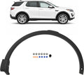 ALMULOO Front Right Fender Flares Compatible with 2015-2017 Land Rover Discovery Sport With Sensor Hole Replacement for LR058527 LR058528, Wheel Arch Covers, Plastic PP Passenger Side