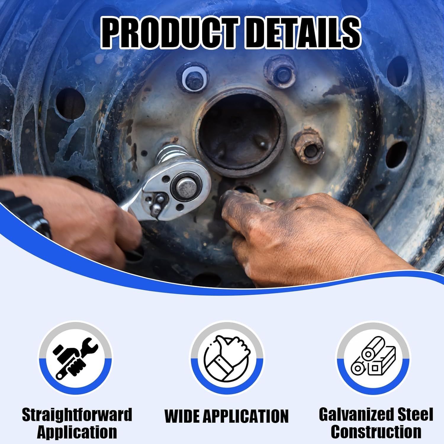 40 Pcs Offset Wheel Washers Bulk for Most Wheels Tire Repair Tools