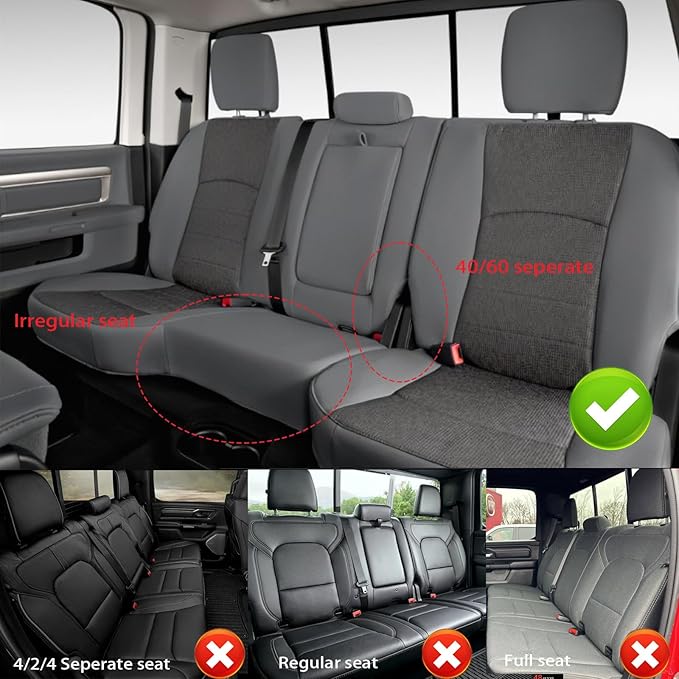 AOMSAZTO Seat Covers for Ram 2500: 2019 2020 2021 2022 2023 2024 2025 Custom - Image 4