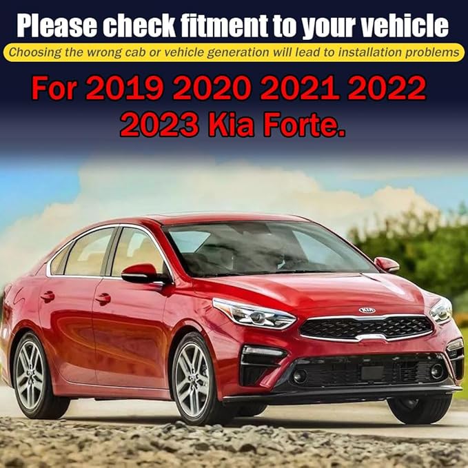 Rain Guards for Kia Forte 2019-2023, Tape-on Side Window Deflectors for Kia - Image 6