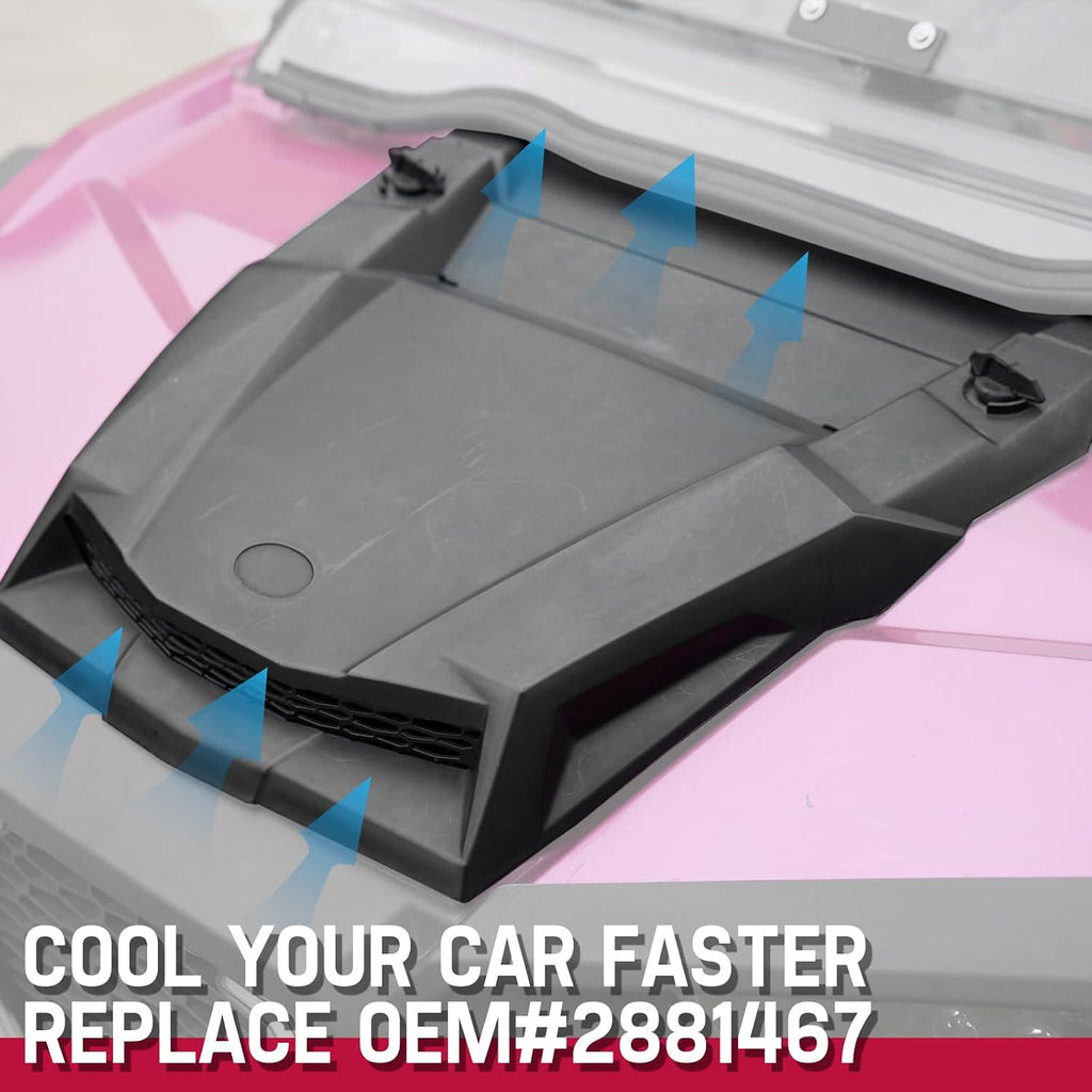 HAKA TOUGHT Hood Scoops for Polaris RZR XP 1000 Accessories 2014-2018, Relacement for OEM# 2881467, Hood with Scoop for 2013-2020 Polaris RZR 900 Accessories