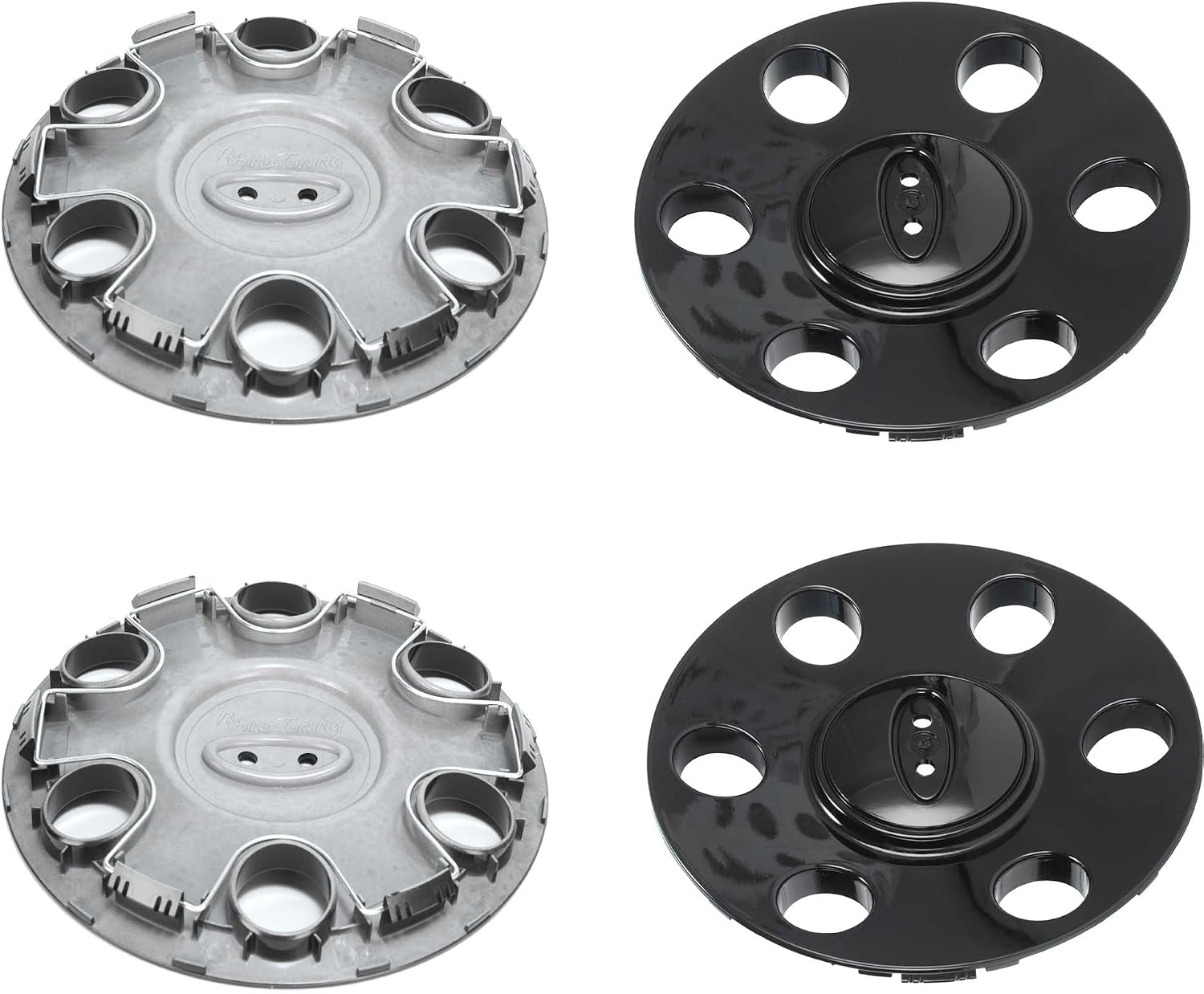 4Pcs Wheel Center Cap for 2009-2014 F150 2010-2014 Expedition Wheel Rim 181.6mm(7.15in) Gloss Black Hub Cap Wheel Cover