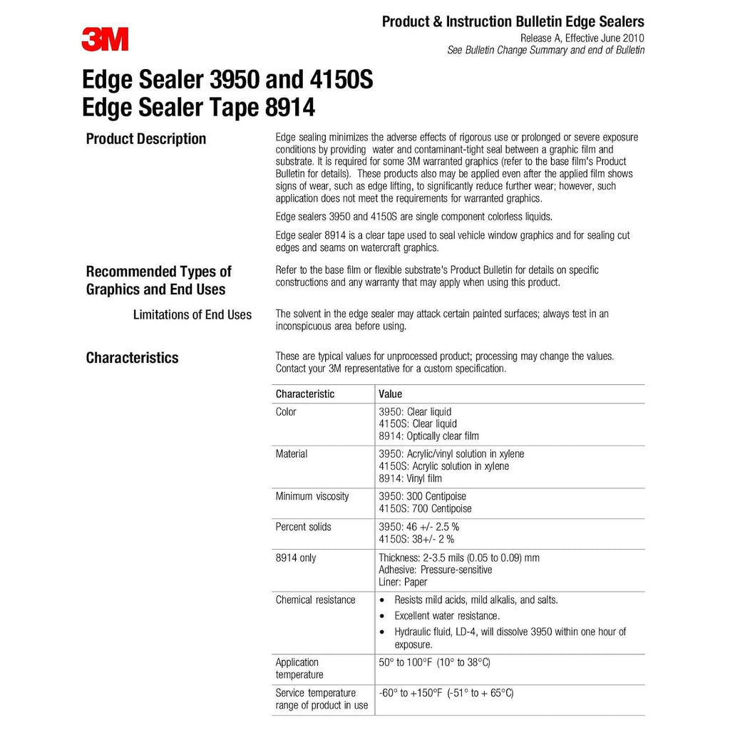 8520ES Matte Clear Edge Sealer Sealing Tape for Vinyl Wrap Perforated Film Made from Genuine 3M