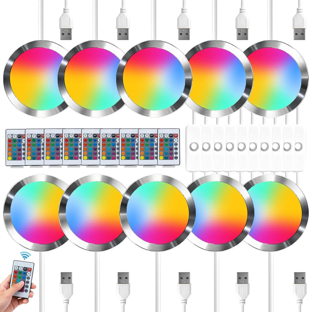 10PCS Remote Control RGB Light LED Lamp Kit 001,Power Failure Memory Function...