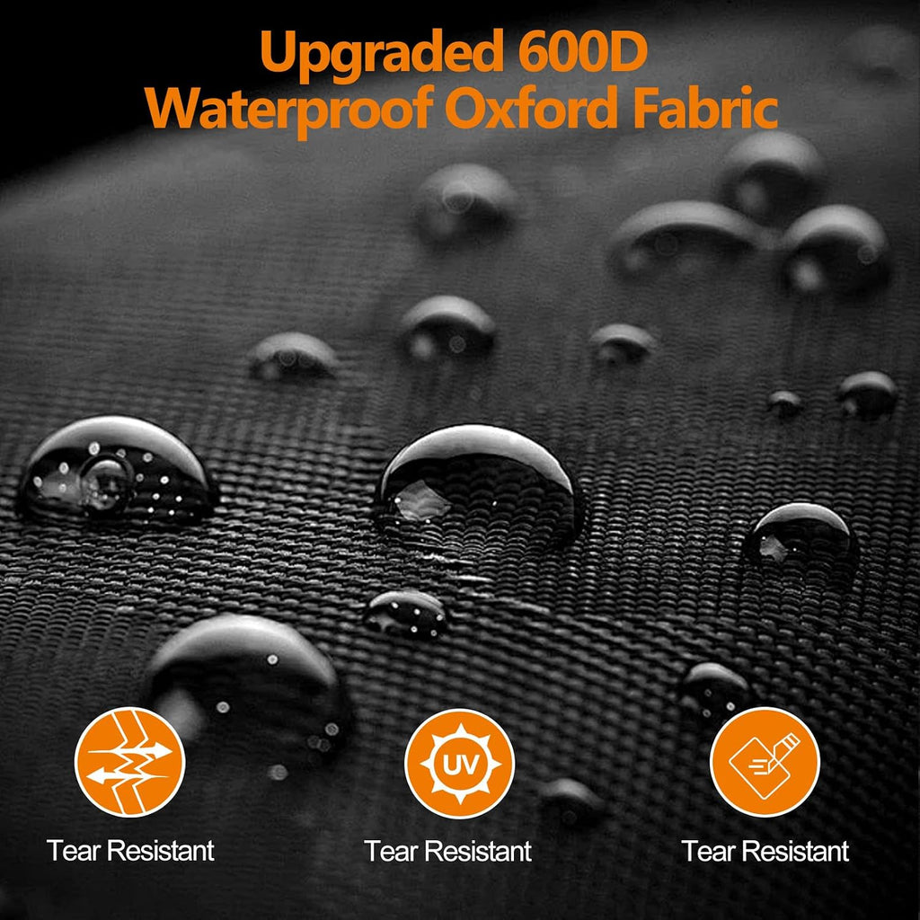 SheeChung [2026 Upgraded] RV Electric Jack Cover, 600D Universal Trailer Tongue Jack Cover with D Rings, Waterproof Protective Cover for RV Camper Travel Trailer (14″H x 5″W x 10″D)