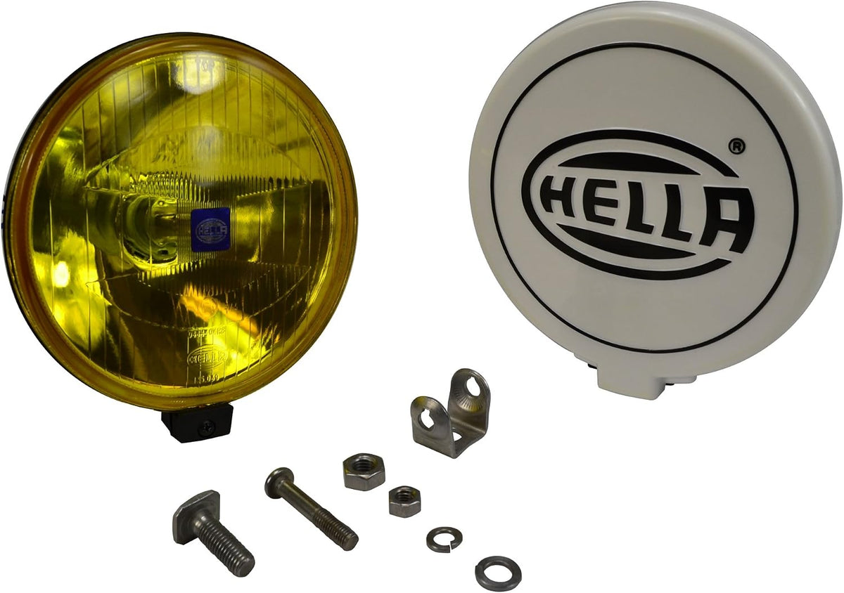 hella 500 series amber high performance universal driving, side view
