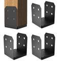 8x8 post base black brackets for pergola gazebo, main product view