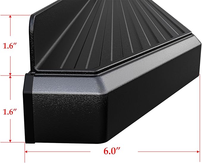 APS Black Stainless Steel Running Boards Style Compatible - Image 3